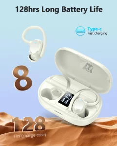 Ear buds Wireless Bluetooth Earbuds Sport 2025 NEW Bluetooth 5.3 Headphones 128H Playtime with LED Display Powerful Bass Over Ear Earphones with Earh