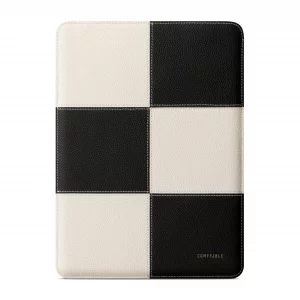 Comfyable Laptop Sleeve 13 Inch Precisely Compatible with MacBook Air M4 M3 2025 & MacBook Pro M2 M1 2022, Genuine Leather Protective Case Cover, Bla