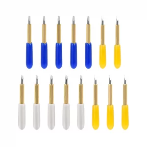 Mekote 15 pcs Premium Fine Point Blade Compatible with Cri Maker 3/Maker4/Maker/Explore 3/Explore Air 2/Air/One/Venture, 30 degree/45 degree/60 degre