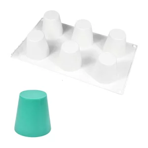 mostsom Cylinder Cup Shape Mousse Cake Mold For Making Chocolate Muffin Ice Shot Glass Mould Kitchen Baking Tool (B_ Big Cup)