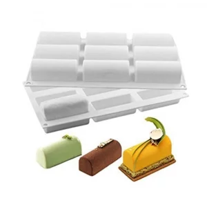 mostsom 3.28'' Length Cylinder Strips Biscuit Chocolate Sticks Cookies Baking Jelly Silicone Mold Ice Tube Making Trays, Perfect Ice Cube Sticks Mold