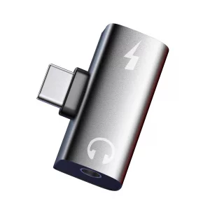 YipuVR USB C to 3.5MM Headphone and Charger Adapter for Meta Quest 3S Accessories, USB C Headphone Adapter with Charging, 2 in 1 Type-C to 3.5mm Audi