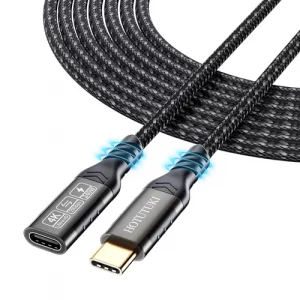 USB C Extension Cable 10ft,usb c female to usb c male cable long,usc to usc extender cable usb 3.2 Extension 240W PD Fast Charging 20 Gbps Compatibil
