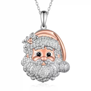 Cehuzeli Christmas Necklaces for Women S925 Sterling Siver Christmas Gifts for Women Christmas Jewerly Gift for Women