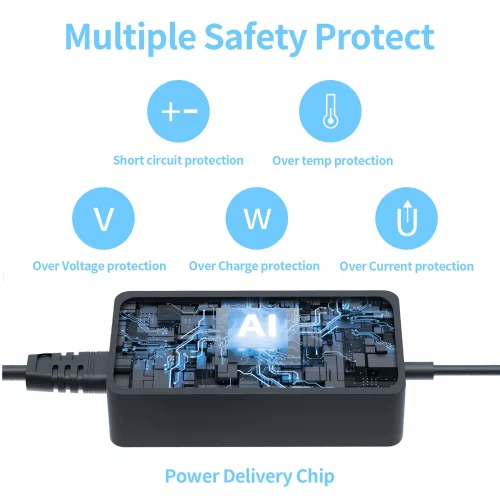 Surface ladekabel 44W 15V 2.58A Surface Pro Ladegerät Netzteil Adapter für Microsoft Surface Pro