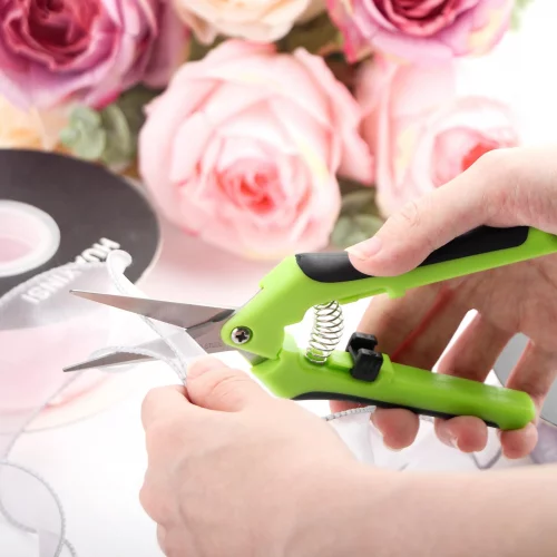 Scissors With Spring BAOFALI Ergonomic Spring-Action Scissors,Spring-Loaded Craft Shears ...