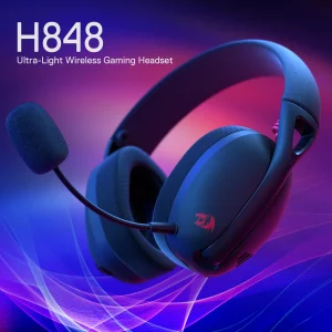 Redragon H848 BT Wireless Gaming Headset - Lightweight - 7.1 Surround Sound - 40MM Drivers - Detachable Microphone - Multi Platforms for PC, PS5/4/3,