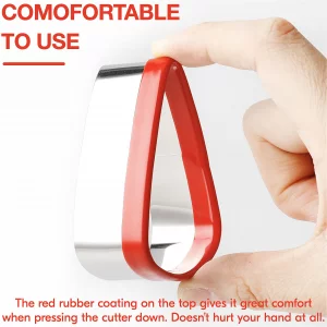 COOKIEQUE 3-Piece Candy Corn Cookie Cutter, Fall Thanksgiving Pumpkin Pie Cookie Cutters, Holiday Cookie Cutters, Unique Design with Protective Red T