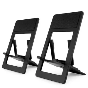 Foldable Phone Stand [2 Pack] Adjustable Cell Phone Dock: Cradle, Holder, Stand for Office Desk Compatible with iPhone 15 14 13 Pro Max Mini, 12 11 X