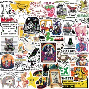 Funny Stickers for Adults 238 PCS - Holographic Sarcastic Meme Decals | Waterproof Vinyl Laptop Stickers, Water Bottle, Phone, Kindle | No Repeats