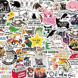 Funny Stickers for Adults 238 PCS - Holographic Sarcastic Meme Decals | Waterproof Vinyl Laptop Stickers, Water Bottle, Phone, Kindle | No Repeats