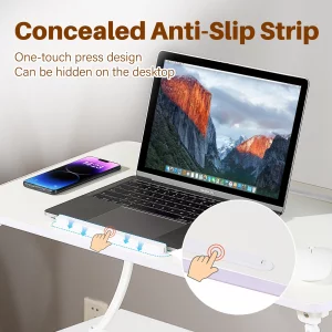 Large Size Floor Desk, Adjustable Floor Table with USB Ports torage Drawer Cup Holder, Foldable Low Coffee Table, Portable Lap Desk Tray for Eating R