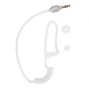 KUIDAMOS Air Tube Earbuds White Prop in Ears 3.5mm Air Tube Headset Ergonomic Replacement Earpiece Acoustic Tube Ear Buds not Visible for Laptop Tabl
