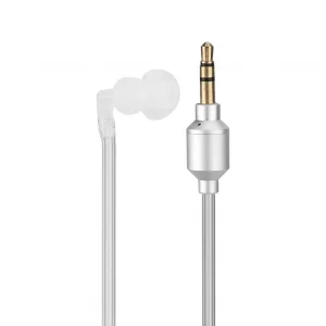 KUIDAMOS Air Tube Earbuds White Prop in Ears 3.5mm Air Tube Headset Ergonomic Replacement Earpiece Acoustic Tube Ear Buds not Visible for Laptop Tabl