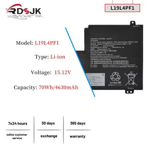 L19L4PF1 L19M4PF1 L19C4PF1 Laptop Battery for Lenovo Ideapad 5-15 5-15IIL05 5-15ARE05 5-15ITL05 5i Series L19D3PF3 L19C3PF5 L19M3PF6 L19L3PF2 L19C3PF