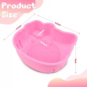 Cat Cake Pan 6 Inch Silicone Cake Mold,Fondant Cake Mold,Birthday Decoration,Candy Chocolate Cupcake Topper Decorating And Diy Baking Tools(Pink)