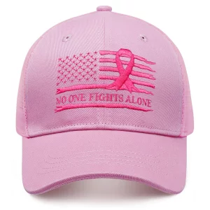syienasdk Breast Cancer Gifts for Woman Breast Cancer Awareness Trucker Hat Embroidered Adjustable Accessories Baseball Caps
