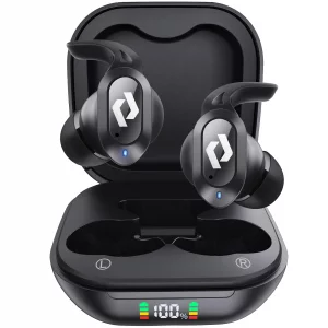 Wireless Ear buds Bluetooth Earbuds Wireless Charging Case Waterproof Headphones Built in Microphone Stereo Bass 64H Playback LED Power Display for i