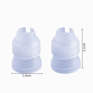 30 Pack Plastic Standard Couplers Cake Decorating Coupler Pipe Tip Coupler for Icing Nozzles,Cake Baking Tools Accessories