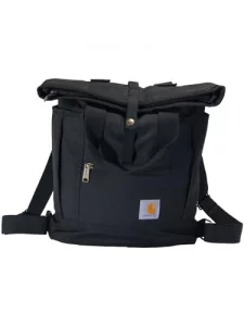 Carhartt Convertible Backpack Tote, Durable Tote Bag with Adjustable Backpack Straps and Laptop Sleeve, Black