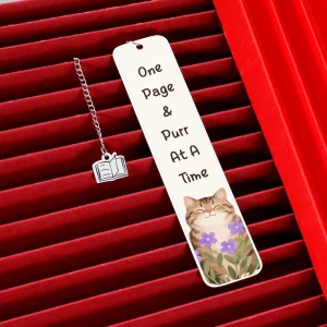 Cat Bookmark, Cat Gifts for Women, Cute Bookmarks for Kids, Cat School Supplies, Book Marks for Reading Kids Women Friends, Stocking Stuffers for Cat
