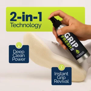 MIGHTY HALO Grip Spray  2-in-1 Golf Club Cleaner & Restorer for Basketball Shoe Soles, Soccer Gloves, Baseball Bats, Tennis & Pickleball  5oz