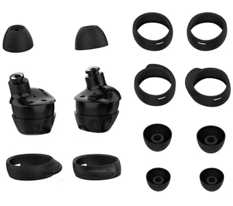 ALXCD Replacement Eartips Earhooks Kit for Galaxy Buds Headphone, S/M/L 3 Pairs Silicone Earbud Tips, S M L 3 Pairs Earhooks, Fit for Galaxy Buds SM-