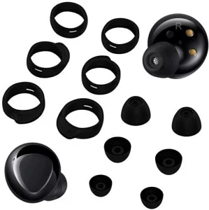 ALXCD Replacement Eartips Earhooks Kit for Galaxy Buds Headphone, S/M/L 3 Pairs Silicone Earbud Tips, S M L 3 Pairs Earhooks, Fit for Galaxy Buds SM-
