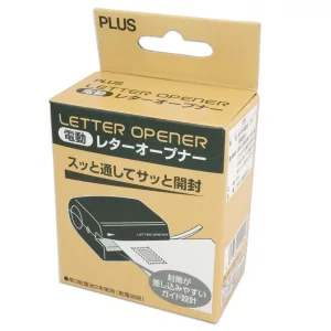 Plus Letter Opener Black Battery Operated OL-001 35-131