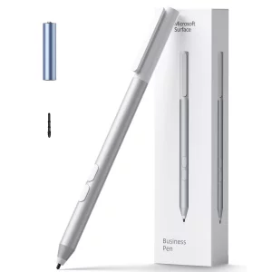 Microsoft Surface Pen - Precision Bluetooth Stylus, Long Battery Life, Customizable, Platinum for Surface Pro 11, 10, 7+, Go, Laptop, Book, Studio