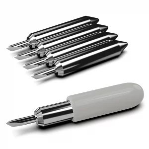 Hadwoer 5PCS Replacement Cutting Blades Compatible with Joy, Cut Vinyl Fabric Carbide Standard Blade Compatible with Joy Xtra