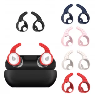 Rqker Ear Hooks Compatible with Beats Solo Buds Earbuds, 5 Pairs Silicone Anti Slip Replacement Earbuds Hooks Earhooks, Compatible with Beats Solo Bu