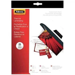 Fellowes 52018 Assorted Laminating Pouches - 25-Pack