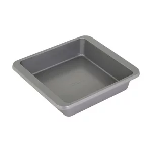 KitchenAid 9in Nonstick Aluminized Steel Square Cake Pan, Contour Silver
