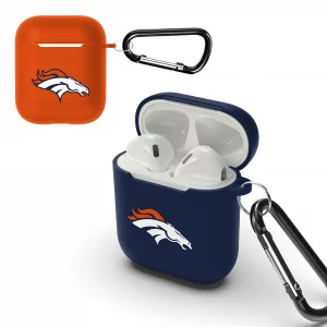 SOAR NFL Protective Case For Ear Buds- 2 Pack, Denver Broncos