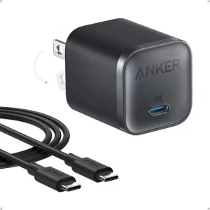 Anker Nano 45W Type C Charger Fast Charging, Compact and Foldable Plug USB C Charger Block for iPhone 17/16 Series, MacBook, Pixel 9, iPad, Samsung G
