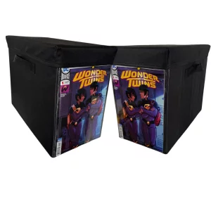 Swanky Nerd Comic Vision Comic Book Storage Box and Comic Book Display [Patent Pending] - Removeable, enclosed top - 2pack