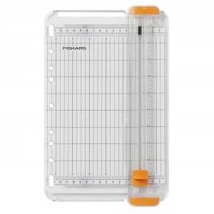 Fiskars SureCut Portable Paper Cutter Fits in 3 Ring Binder - 9