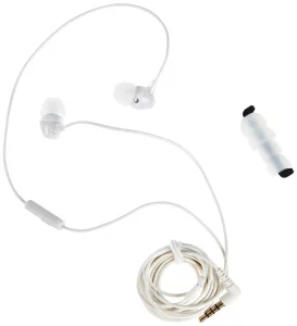 Sony MDREX15AP in-Ear Earbud Headphones with Mic, White