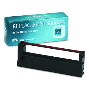 Acroprint 39-0127-000 Replacement Ribbon for ATR120 Time Clock, Black/Red