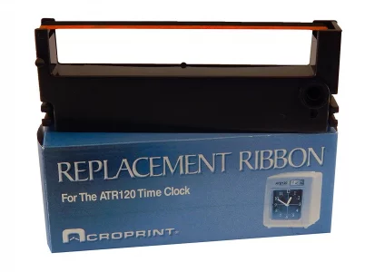 Acroprint 39-0127-000 Replacement Ribbon for ATR120 Time Clock, Black/Red