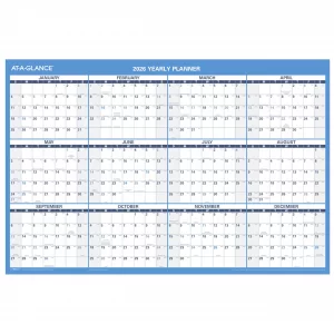 AT-A-GLANCE 2026 Erasable Calendar, Dry Erase Wall Planner, 36