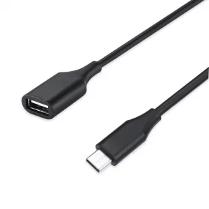 Perixx PERIPRO-403 USB Type-C Male to USB-A Female 1ft. Cable - USB2.0 Spec for Keyboard and Mouse Connection with Smartphone, Laptop, and Tablet - B