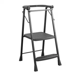COSCO 2-Step Kitchen Stepper Adult Folding Step Stool, Kids Folding (Steel/Resin)