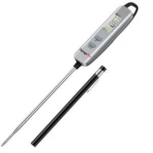 TempPro E16 Digital Meat Thermometer Instant Read Cooking Food Thermometer with Long Probe for BBQ Grill Smoker Oven Deep Fry Candy Kitchen Thermomet