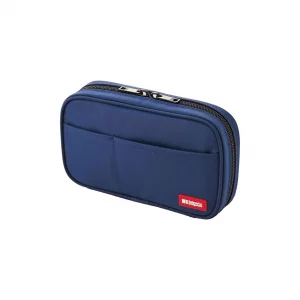 LIHIT LAB Large Capacity Zipper Pencil Case For School Office College, Big Capacity 4 Compartments Pencil Bag Holder Adults Teen Boys Girls, Travel C