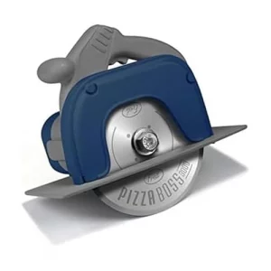 Genuine Fred PIZZA BOSS 3000, Circular Saw Stainless Steel Pizza Wheel, Great Gift for Guys and Pizza Lovers, Easy to Clean with Removable Shield - W