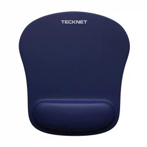 TECKNET Mouse Pad with Wrist Support, Ergonomic Gaming Mouse Pad Pain Relief, Portable Comfortable Mousepad for Computer, Laptop, Office, Home and Tr