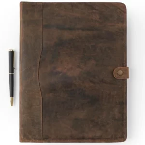 Leather Portfolio, Leather Binder with Pen, Leather Portfolio for Men and Women, Leather Padfolio, Leather Folder, Portfolio Binder, Business Portfol