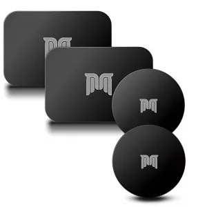 Magder 4 Pack Ultra Slim Metal Plates for Phone Case, Compatible With Any Phone Magnet for Car